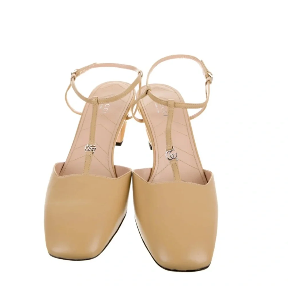 🆕 Gucci Marmot T-Strap Leather Pump 40EU - Picture 3 of 14